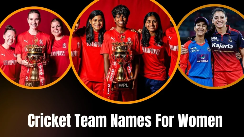 Cricket Team Names For Women