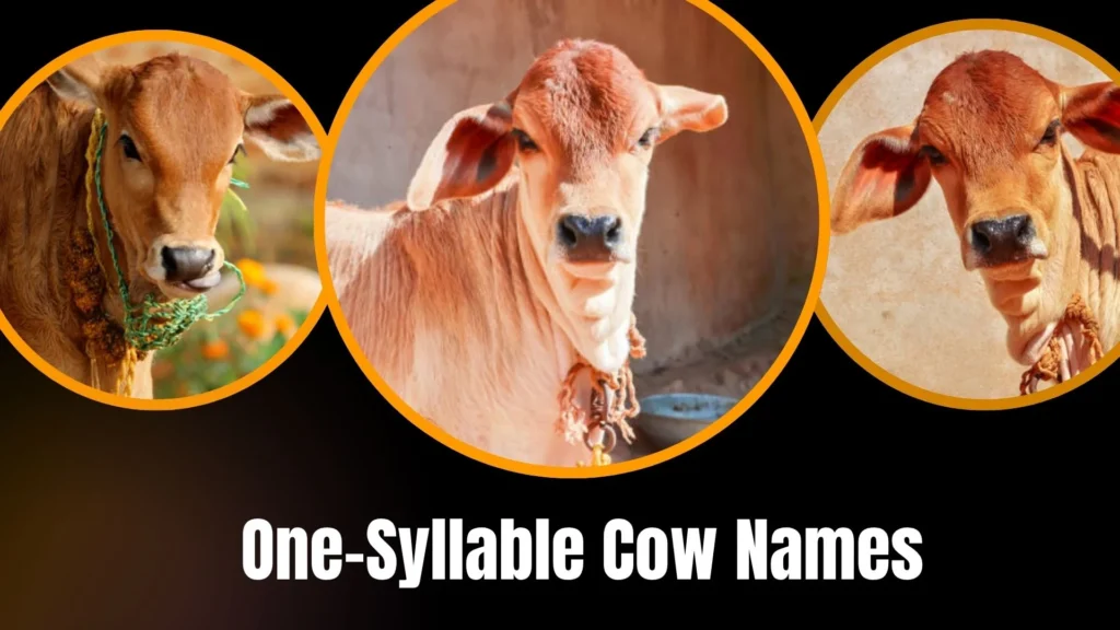 One-Syllable Cow Names