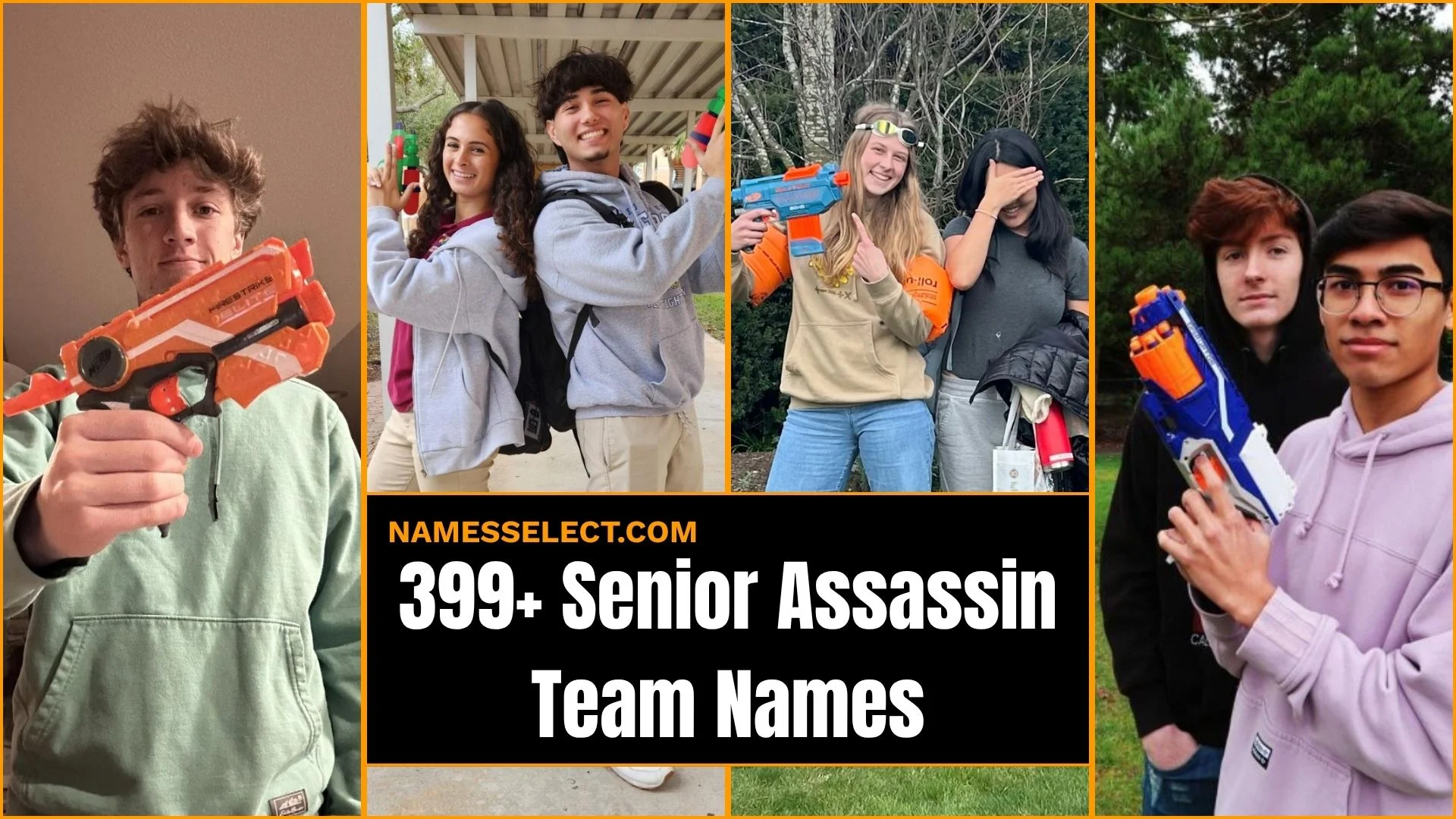 399+ Savage Senior Assassin Team Names Too Good To Hide