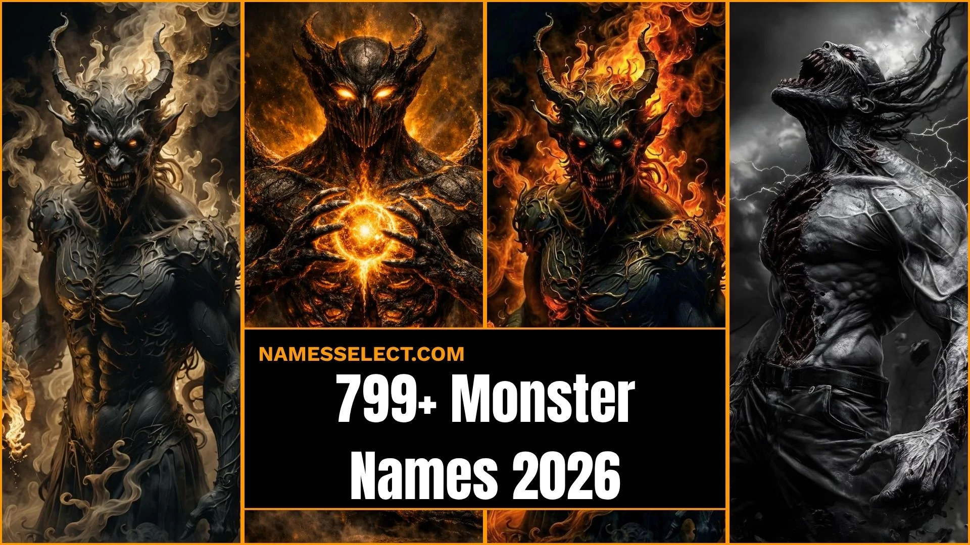 799+ Monster Names: So Powerful They Sound Absolutely Legendary
