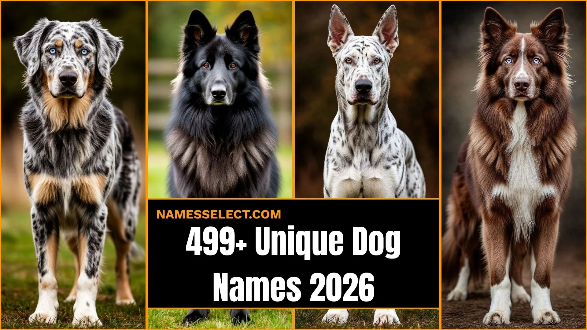 499+ Unique Dog Names You Have Never Heard Before: Cute, Rare, Boy, Girl Name Ideas 