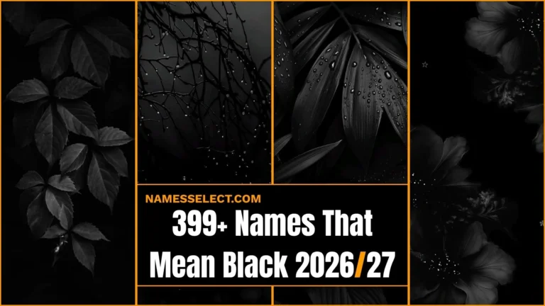 399+ Names That Mean Black With Powerful Meanings You Will Absolutely Love In 2026